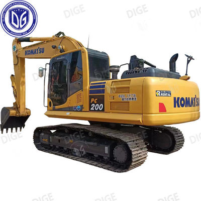 গুণ  PC200 Used Komatsu Excavator 20 Ton Japanese Used Medium Hydraulic Crawler Excavator কারখানা