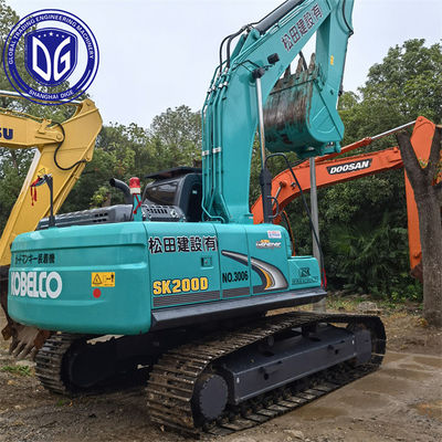 20T SK200D ব্যবহৃত Kobelco Excavator হাইড্রোলিক ক্রলার Excavator