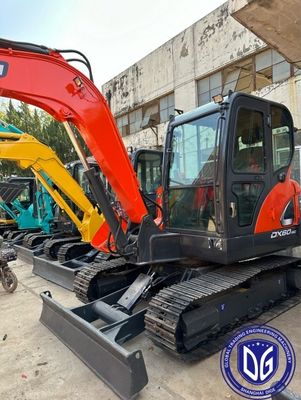 ভারী লোড এবং সলিড মেশিনের সাথে ব্যবহৃত Doosan DX60 6Ton ছোট খননকারী
