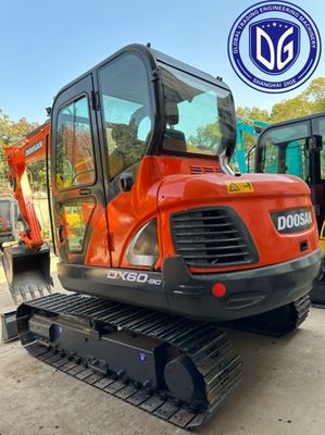 অপ্টিমাইজড DX60E-9C ব্যবহৃত Doosan 6t Excavator হাইড্রোলিক মেশিন, সুনির্দিষ্ট নিয়ন্ত্রণ