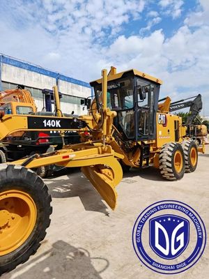 140k Caterpillar ব্যবহৃত গ্রেডার শক্তিশালী জলবাহী মেশিন
