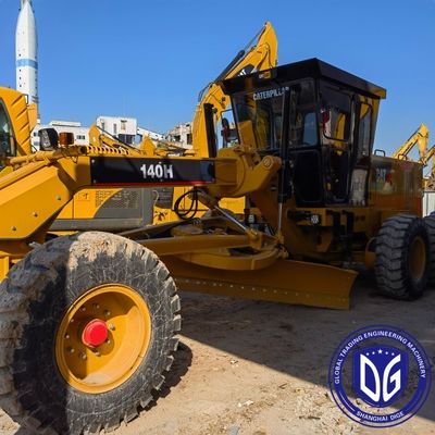 140 ঘন্টা Caterpillar ব্যবহৃত গ্রেডার শক্তিশালী জলবাহী মেশিন