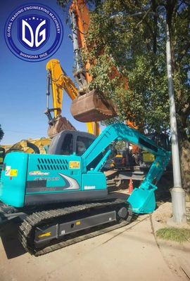 ম্যানুভেল Sk75 ব্যবহৃত Kobelco 7.5 টন Excavator নির্মাণের জন্য বহুমুখী