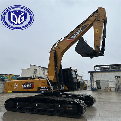 ব্যবহৃত স্যানি SY215 21.5Ton ক্রলার এক্সক্যাভারেটর কম জ্বালানী খরচ ইঞ্জিন সহ