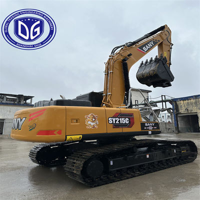 ব্যবহৃত স্যানি SY215 21.5Ton ক্রলার এক্সক্যাভারেটর কম জ্বালানী খরচ ইঞ্জিন সহ