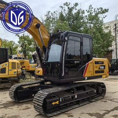 SY135C 13.5 টন ব্যবহৃত SANY Excavator হাইড্রোলিক ব্যাকহো ক্রলার Excavator