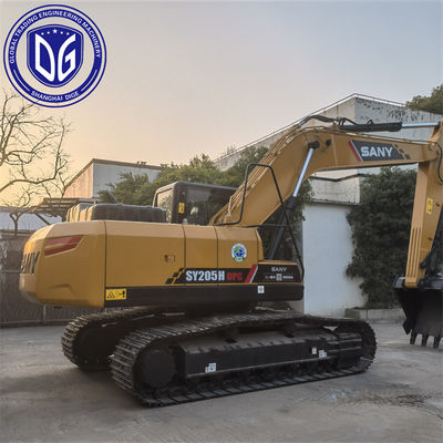 Sy205H 20.5 টন ব্যবহার করা SANY এক্সক্যাভারেটর দক্ষ জলবাহী সঞ্চালন সহ