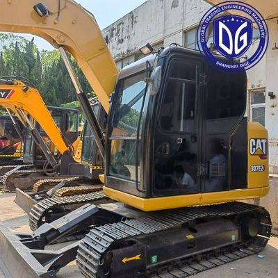 দক্ষ উপাদান হ্যান্ডলিং ক্ষমতা 307E2 ব্যবহৃত Caterpillar Excavator 7 টন
