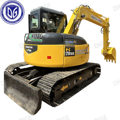 উৎপত্তি জাপান PC78US ব্যবহৃত Komatsu Excavator PC78US Excavator সেকেন্ড হ্যান্ড Komatsu Excavator PC78US