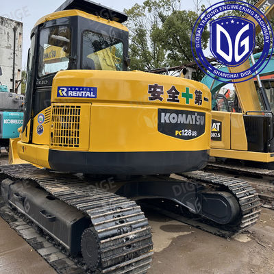 উৎপত্তি জাপান PC128US ব্যবহৃত Komatsu Excavator PC128US ক্রলার এক্সক্যাভেটর সেকেন্ড হ্যান্ড Komatsu হাইড্রোলিক এক্সক্যাভেটর PC128US