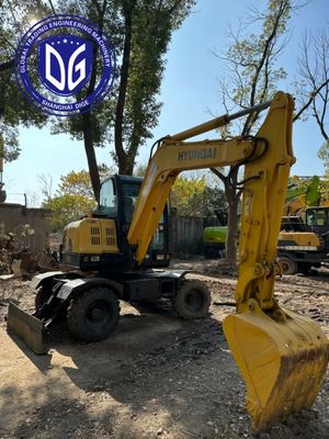 R60w-7 6 টন ব্যবহৃত হুন্ডাই Excavator এবং সহজ এবং স্বজ্ঞাত নিয়ন্ত্রণ