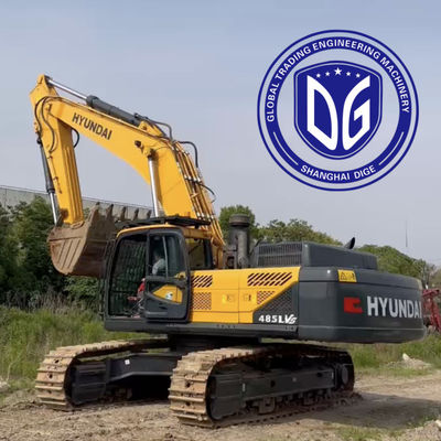 উদ্ভাবনী R485 ব্যবহৃত হুইন্ডাই Excavator 48.5t একাধিক নিরাপত্তা বৈশিষ্ট্য