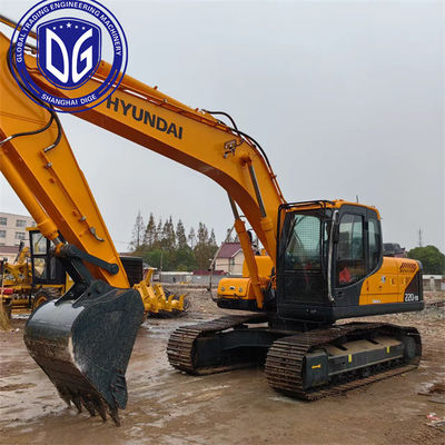 ব্যবহৃত হুইন্ডাই ২২ টন এক্সক্যাভেটর 220LC-9S হাইড্রোলিক ক্রলার এক্সক্যাভেটর