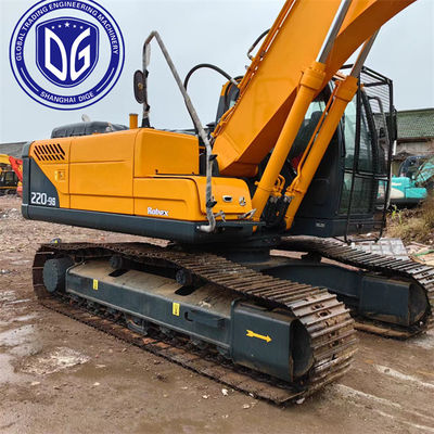 ব্যবহৃত হুইন্ডাই ২২ টন এক্সক্যাভেটর 220LC-9S হাইড্রোলিক ক্রলার এক্সক্যাভেটর