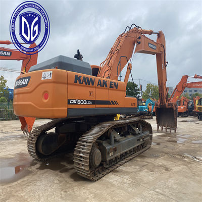 দীর্ঘস্থায়ী ব্যবহৃত Doosan DX500 50Ton ক্রলার এক্সক্যাভারেটর মূল এবং ভাল অবস্থায়