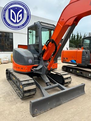 নিয়মিত আসন নকশা ZX50U 5 টন ব্যবহার করা হিটাচি Excavator সঙ্গে দক্ষ ব্রেকিং সিস্টেম