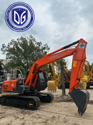 ZX120 ব্যবহৃত হিটাচি Excavator 12 টন ক্রলার Excavator