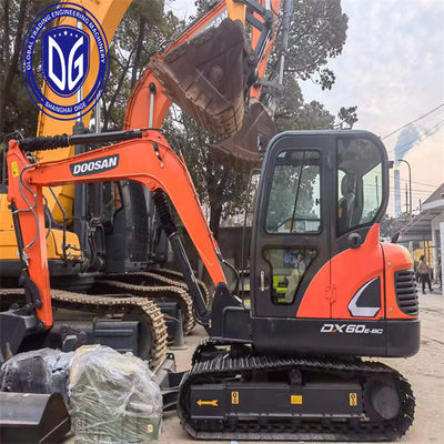 DX60E-9C ব্যতিক্রমী মানের সঙ্গে ব্যবহৃত Doosan 6 টন Excavator জলবাহী মেশিন