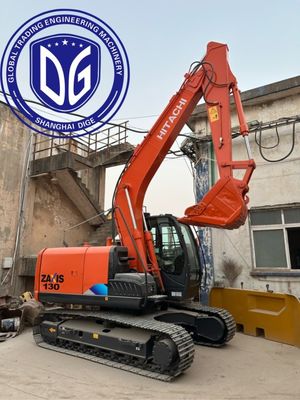 চমৎকার ব্রেকআউট ফোর্স ZX130 ব্যবহৃত Hitachi 13 টন Excavator