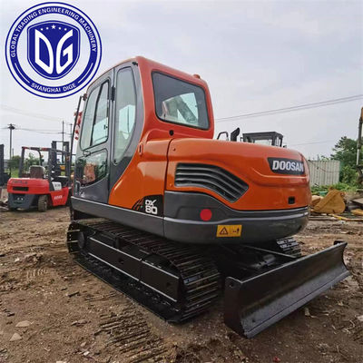 DX80 8 টন ব্যবহৃত Doosan Excavator হাইড্রোলিক Excavator মেশিন