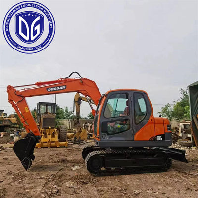 ব্যবহৃত Doosan DX80 8Ton ছোট খননকারক উচ্চ দক্ষতা ভাল মানের বিক্রয়