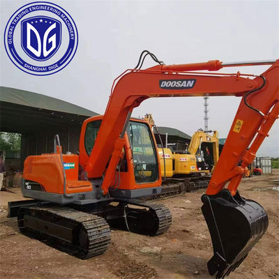 DX80 8 টন ব্যবহৃত Doosan Excavator হাইড্রোলিক Excavator মেশিন