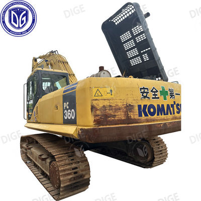 USED PC360-7 খননকারী কঠোর অবস্থার জন্য বর্ধিত ব্রেকআউট শক্তি
