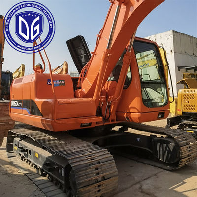 পরিধান প্রতিরোধী DH150LC ব্যবহৃত Doosan 15 টন Excavator ব্যবহৃত হাইড্রোলিক Diggers