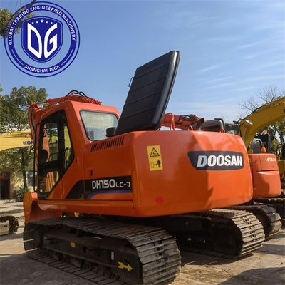 পরিধান প্রতিরোধী DH150LC ব্যবহৃত Doosan 15 টন Excavator ব্যবহৃত হাইড্রোলিক Diggers