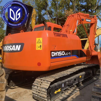 পরিধান প্রতিরোধী DH150LC ব্যবহৃত Doosan 15 টন Excavator ব্যবহৃত হাইড্রোলিক Diggers