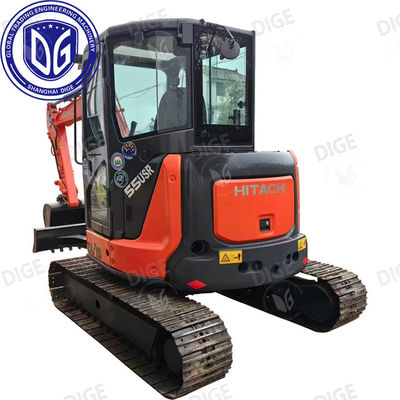ZX55 5.5 টন ব্যবহৃত হিটাচি এক্সক্যাভেটর পুরোপুরি দক্ষ হালকা দায়িত্ব অপারেশন