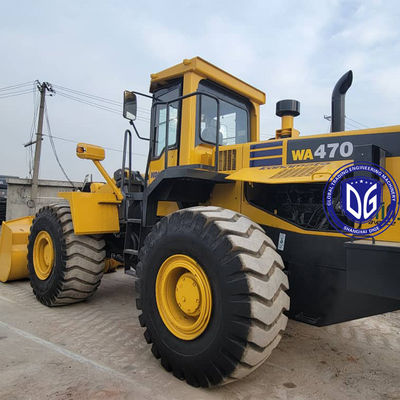 Komatsu WA470-3 বড় খনির ইঞ্জিনিয়ারিংয়ের জন্য ব্যবহৃত লোডার নির্মাণ সরঞ্জাম