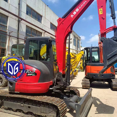 Kubota KX163 6.3 টন মিনি ব্যবহৃত খননকারী জাপান থেকে উৎপত্তি চমৎকার অবস্থায়