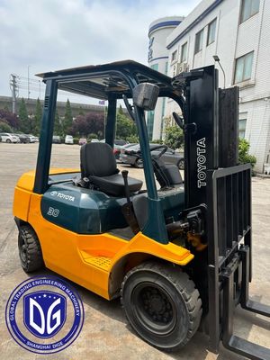 3t 8FDA30 টয়োটা ব্যবহৃত ফোর্কল্ট শক্তিশালী ব্যবহৃত ফোর্কল্ট হাইড্রোলিক মেশিন