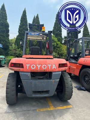 8t 8FDA80 টয়োটা ব্যবহৃত ফোর্কলিফ্ট শক্তিশালী ব্যবহৃত ফোর্কলিফ্ট হাইড্রোলিক মেশিন