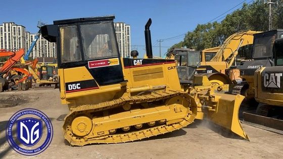 D5C ব্যবহৃত Caterpillar Dozer হাইড্রোলিক বুলডোজার বিস্ময়কর ক্ষমতা সঙ্গে