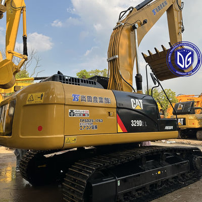 উজ্জ্বল ব্যবহৃত জলবাহী খননকারী Caterpillar 329 29Ton উচ্চ টর্ক আউটপুট