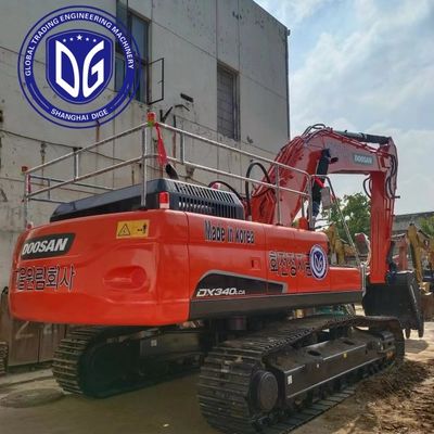 DX340LCA 34t ব্যবহার করা Doosan Excavator শক্তিশালী বাহু সঙ্গে কোরিয়া থেকে মূল