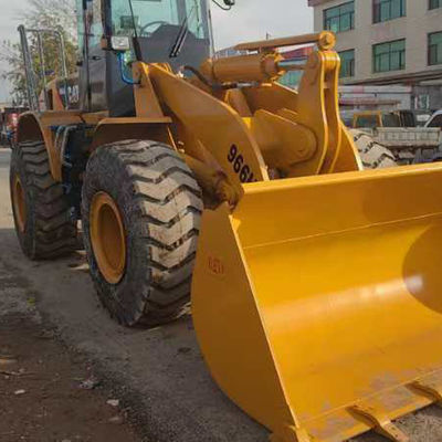 Caterpillar CAT966H ব্যবহৃত হাইড্রোলিক লোডার সঙ্গে ইঞ্জিন CAT C11 বিক্রয়ের জন্য চাকা লোডার