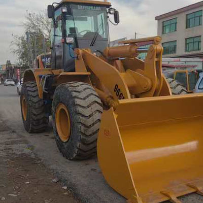 Caterpillar CAT966H ব্যবহৃত হাইড্রোলিক লোডার সঙ্গে ইঞ্জিন CAT C11 বিক্রয়ের জন্য চাকা লোডার
