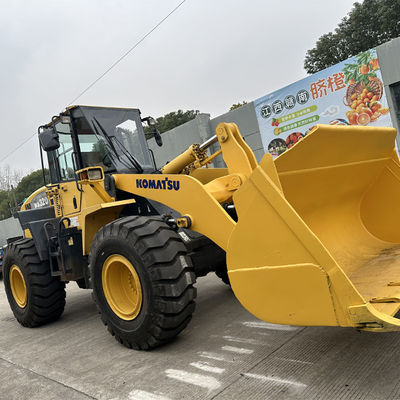 ব্যবহৃত WA320-5 লোডার জাপান Komatsu WA320-3 WA320-5 WA470-3 WA470-6 চাকা লোডার চমৎকার অবস্থায়