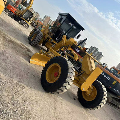 হাইড্রোলিক ড্রাইভিং ফর্ম Caterpillar Grader 140h 14677kg মেশিন ওজন এবং সঠিক রাস্তা গ্রেডিং জন্য