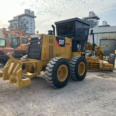 হাইড্রোলিক ড্রাইভিং ফর্ম Caterpillar Grader 140h 14677kg মেশিন ওজন এবং সঠিক রাস্তা গ্রেডিং জন্য