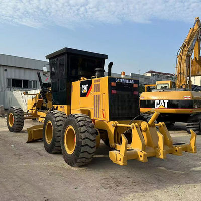 হাইড্রোলিক ড্রাইভিং ফর্ম Caterpillar Grader 140h 14677kg মেশিন ওজন এবং সঠিক রাস্তা গ্রেডিং জন্য