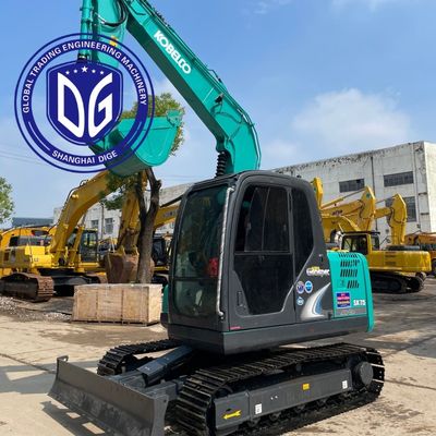 ব্যবহৃত Kobelco SK75 Excavator ট্র্যাক চলন্ত প্রকার কম্প্যাক্ট