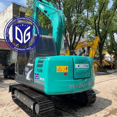 ব্যবহৃত Kobelco SK75 Excavator ট্র্যাক চলন্ত প্রকার কম্প্যাক্ট
