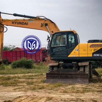 ব্রিটেন ব্যবহৃত হুন্ডাই 210W-9VS চাকা খননকারী গরম বিক্রয় 21 টন খননকারী জন্য বিক্রয়